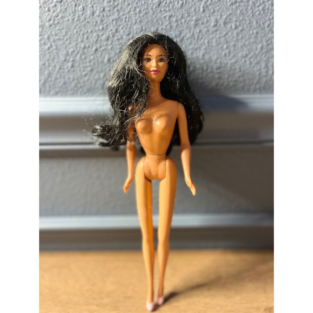 Vintage Mattel Barbie Kira Miko Doll Black Hair Nude Articulated 11.5 Inch